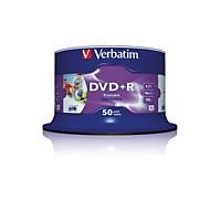 DVD+R Spindle, Verbatim 43512, 1-16x print wide, 4.7 GB, Packung à 50 Stück