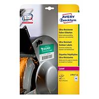 Avery Zweckform L7911-10 Ultra-Resistente Etiketten, 45,7 x 21,2mm, 480 Stk/Pack