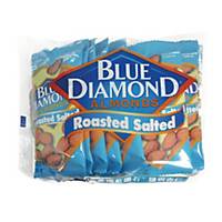 Blue Diamond Roasted Salted Almonds Nuts 14.2g - Pack of 10