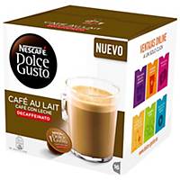 Café Dolce Gusto - café com leite descafeinado - Pacote de 16 doses