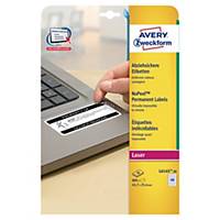 Étiquettes anti-fraude Avery L6145, blanches, 45,7 x 25,4 mm, les 800