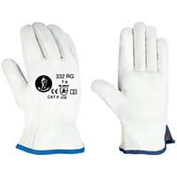 Caja de 12 pares de guantes de cuero Jomiba GTF 332 RG - talla 7