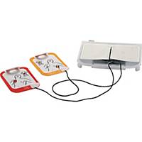 Electrode for Defibrillator Lifepak CR2, 2-piece, orange/red