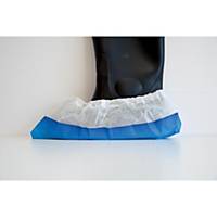 Caja de 100 cubrezapatos desechables OHP - PP - blanco/azul - talla única