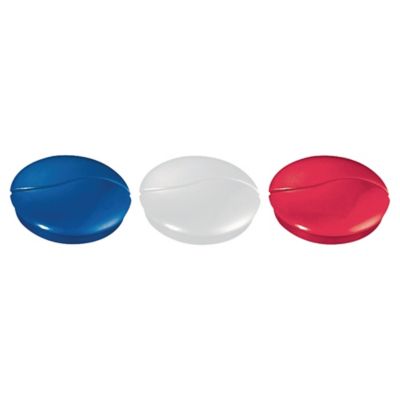 LYRECO ASSORTED COLOUR MAGNETS 27MM (HOLD 9 SHEETS) - PACK OF 6