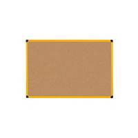 Tablón de anuncios de corcho marco amarillo Bi-Office Maya - 900 x 600 - Corcho