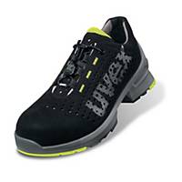 Uvex 8543.8 low S1 safety shoes, SRC, ESD, black/lime green, size 48, per pair