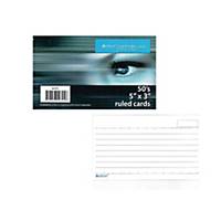 Besform Ruled White Index Card 127 x 76mm - Pack of 50
