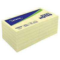 Lyreco Repositionable Yellow Notes 3 inch x 3 inch