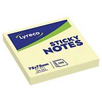 Lyreco Sticky Notes 76x76mm 100-Sheet Yellow