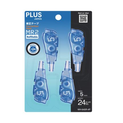 46919 Plus Correction Tape MR Blue Refill Width 5 mm WH-635R Pack of 10 