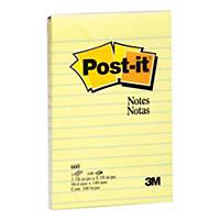 3M Post-it 660 Yellow Lined Notes 4 inch x 6 inch