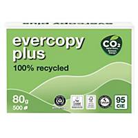 Evercopy plus recyceltes Kopierpapier, A4, 80 g/m², weiß, 5 x 500 Blatt