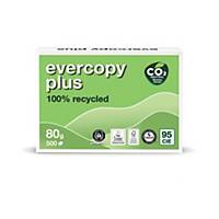 Evercopy Kopierpapier Recycling Plus 50048, A4, 80g, 95er-Weiße, 500 Blatt