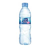 Pack de 24 botellas de agua Font Vella - 0,50 cl
