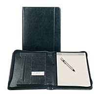 Brepols Palermo writing pad luxe with zipper + notepad A4 black