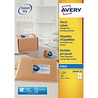 Avery J8169 Parcel Label 139x99.1mm 4-Up - PK100 labels - 4 sheets of 25