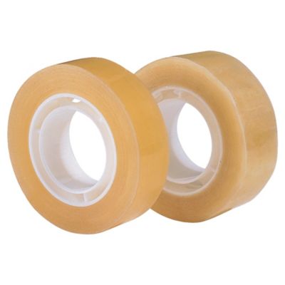 Klebefilm Klebeband transparent 19mm x 33m mit Kerndurchmesser 25mm, 8 Stk