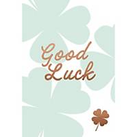 Greeting card good luck four of clubs - pack of 6