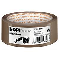 NOPI Packband 57210-15, 38 mm x 66 m, braun