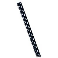 Lyreco Black A4 21-Ring Plastic Combs 16mm - 115 Sheet Capacity - Box of 150