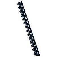 Lyreco Black A4 21-Ring Plastic Combs 20mm - 155 Sheet Capacity - Box of 100