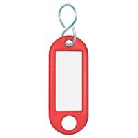 Wedo Schlüsselanhänger 262803402, aus Kunststoff, mit S-Haken, rot