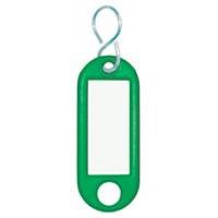 Schlüsselanhänger Wedo 262803404, aus Kunststoff, mit S-Haken, grün