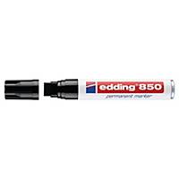 Edding 850-1 Permanent Marker Chisel Tip Black Box of 5