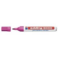 Marcador permanente Edding 3000 - 1,5/3 mm - rosa