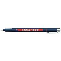 Penna fine Edding 1800 Profipen 0.1, punta 0,25 mm, rosso