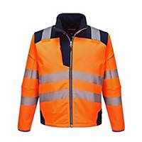 Portwest T402 hi-vis softshell jacket, orange/black, size S, per piece