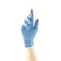 Unigloves Fortified Anti-bacterial nitrile gloves - Blue - Size XL - Box of 100