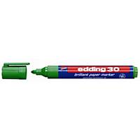 Permanent Marker Edding 30, round tip, line width 1,5-3 mm, green