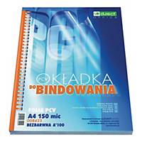 PK100 D.RECT 008423 BIND COVER A4 TRANSP
