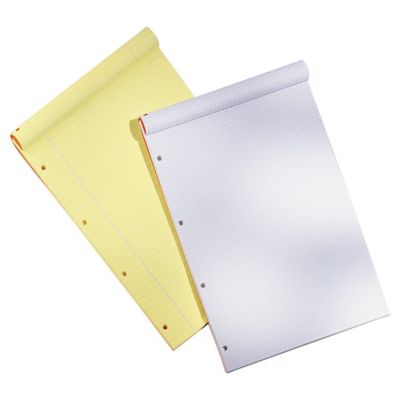 Bloc-notes Fougères - A4+ - perforé - 160 pages - jaune ligné