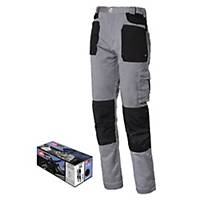 Pantaloni Issa Line Stretch 8730B grigio/nero tg M