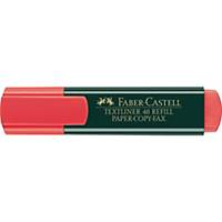 Faber-Castell Textmarker 48NF, Strichstärke: 1-5mm, nachfüllbar, rot