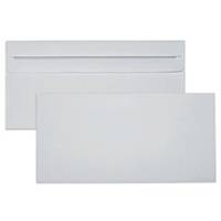 Briefumschläge DIN lang, ohne Fenster, Selbstklebung, 75g, weiß, 1000 Stück