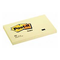 Karteczki samoprzylepne Post-it® Żółte, 76x127mm, 100 sztuk