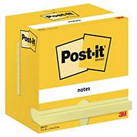 Post-It Notes Canary Yellow 127X76mm - Pack of 12 Pads