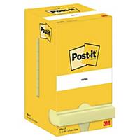 Samolepicí bločky Post-it® 654, 76 x 76mm, žluté, bal. 1 bloček/100 listů