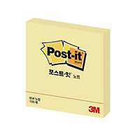 3M 654 POST-IT NOTE PAD 76X76 YLLW