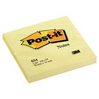 3M Post-it 654 Yellow Notes 3 inch x 3 inch