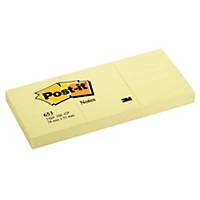 Fogli. Post-it , 51x38 mm, 100 fogli, giallo, 12 pzi