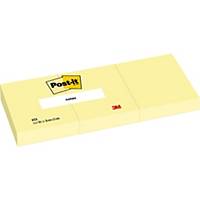Notas adesivas Post-it - 38 x 51 mm - amarelo - 12 blocos