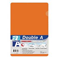 Double A 膠文件套A4 橙色 - 每包12個