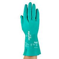 Ansell AlphaTec® 58-330 Nitrile Gloves, 32cm, Size 7, Green, 12 Pairs