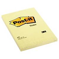 Post-it® Large Notes Canary Yellow™, 101 mm x 152 mm