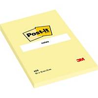 Notas adhesivas Post-it - 102 x 152 mm - amarillo